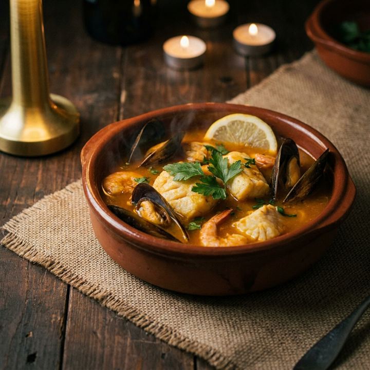Cazuela de pescado — spanischer Fischtopf