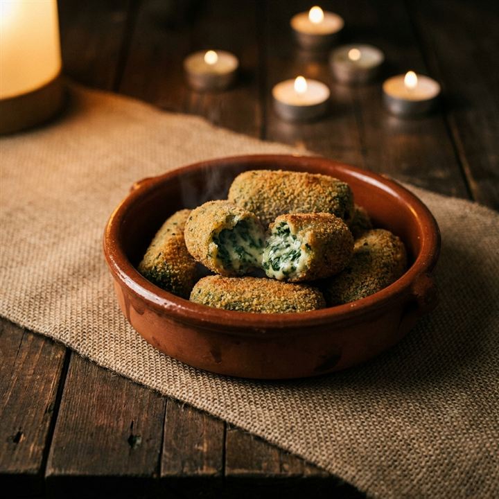 Croquetas espinacas — Spinatkroketten