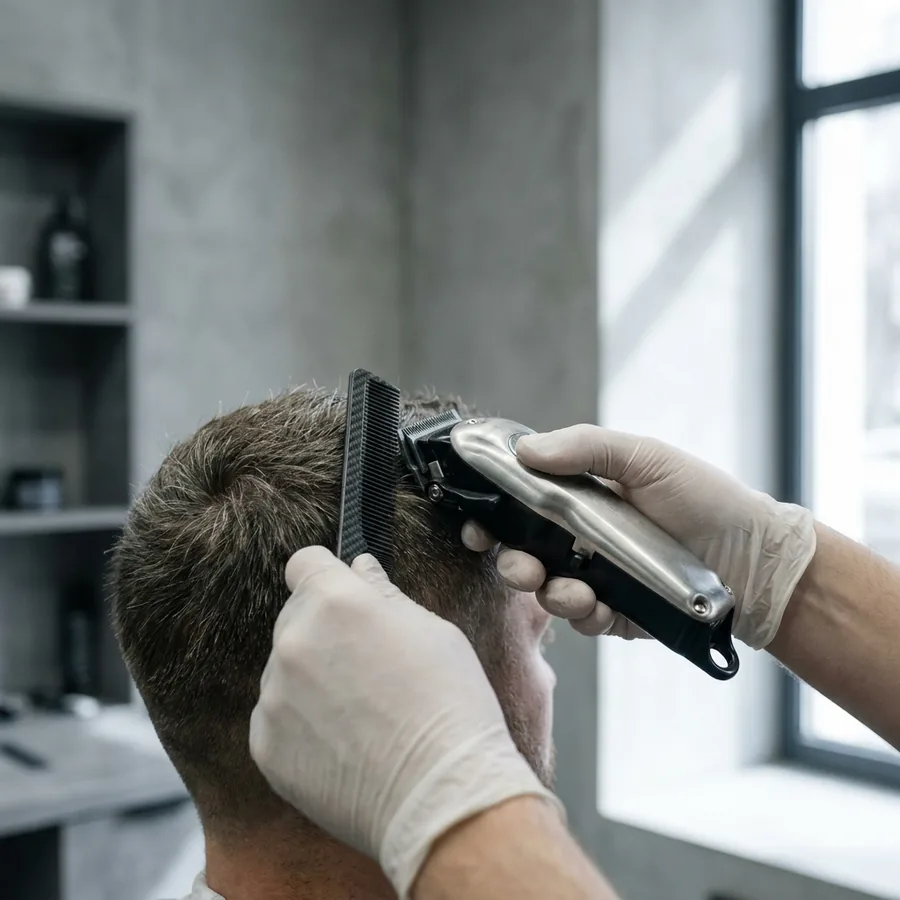 Barber-Werkzeug im Detail